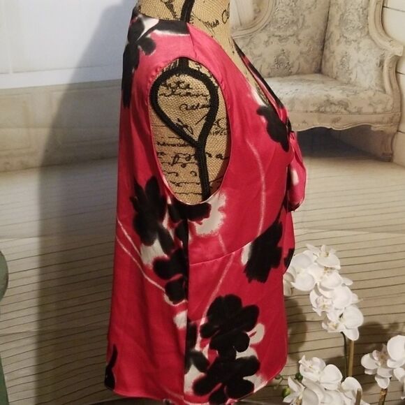 Ann Taylor Petitie Floral Print Blouse-MP - Picture 3 of 6